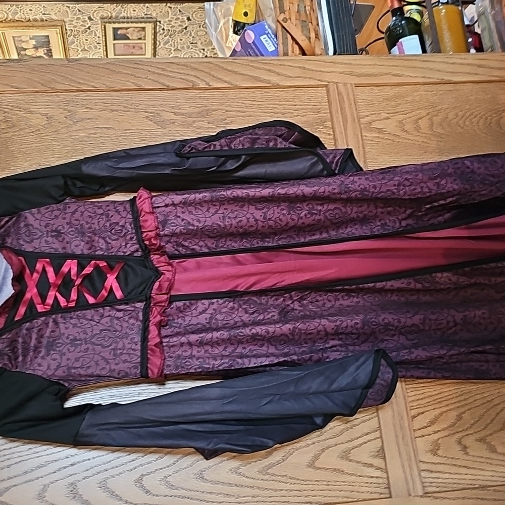 Enchanting Vampire Costume for Kids - Black and Red